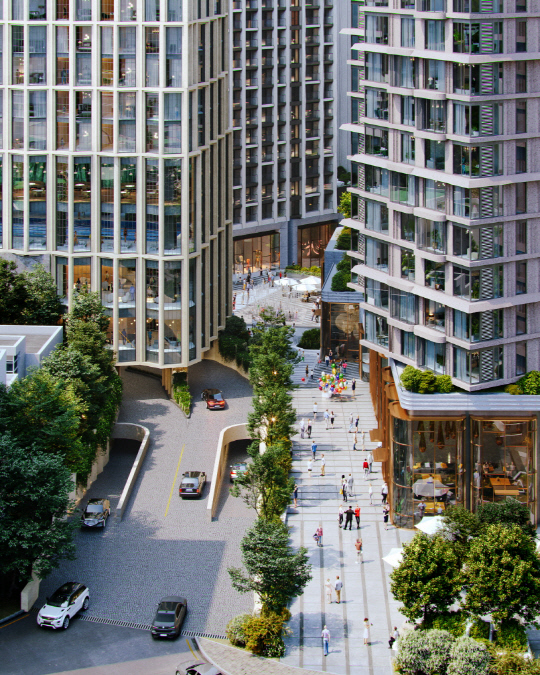 '더파크사이드 서울' 오피스텔 투시도. [더파크사이드 서울 제공]